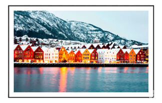 Постер «Норвежский городок» (97 х 61 см) Ангстрем