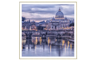 Постер «Река и мост в Риме» (77 х 77 см) Ангстрем