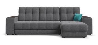 Угловой диван BOSS XL рогожка Malmo серый