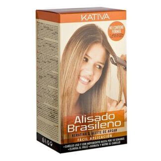 KATIVA  Набор для кератинового выпрямления и восстановления волос с маслом