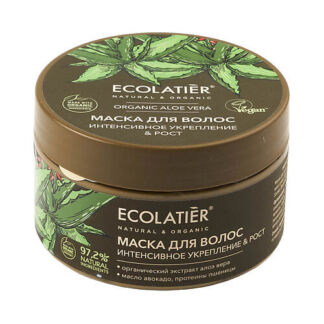 ECOLATIER GREEN Маска для волос Интенсивное укрепление & Рост ORGANIC ALOE