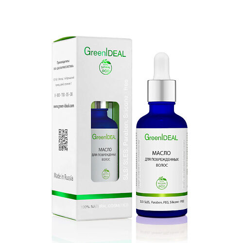 GREENIDEAL Масло для поврежденных волос (натуральное) 50.0 MPL054148 фото 1