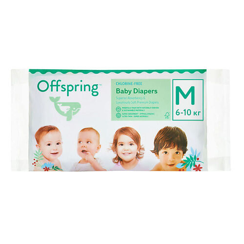 OFFSPRING Подгузники, Travel pack, M 6-10 кг MPL106295 фото 1