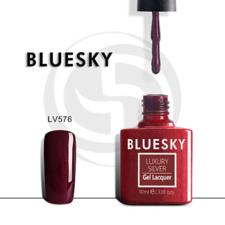 BLUESKY Гель-лак Luxury Silver Бордовое искушение