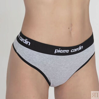 PIERRE CARDIN Трусы женские casual sport string серый меланж