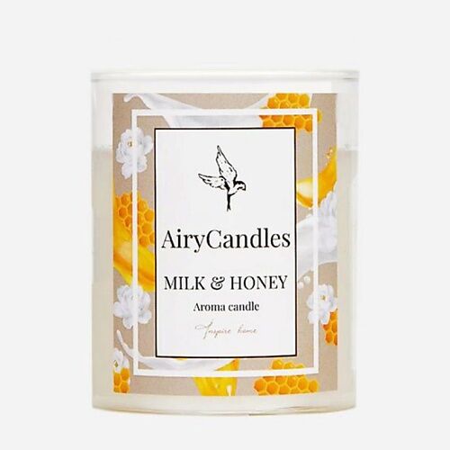 AIRYCANDLES Свеча ароматическая MILK & HONEY с деревянным фитилем MPL167705 фото 1