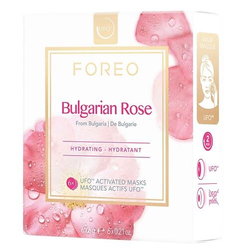 FOREO Увлажняющая маска для лица Bulgarian Rose для UFO MPL009018 фото 1