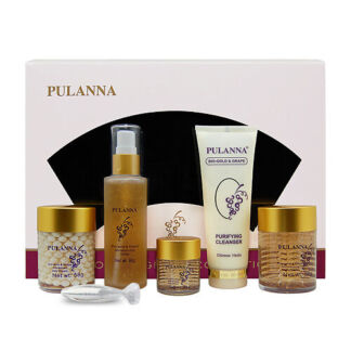 PULANNA Подарочный набор средств для лица-Bio-Gold & Grape Cosmetics Set