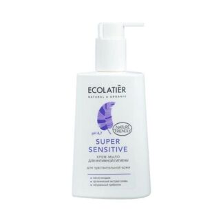 ECOLATIER Крем-мыло для интимной гигиены Super Sensitive для чувствительной