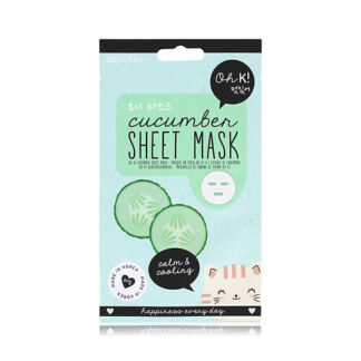 OH K! SHEET MASK CUCUMBER Маска для лица ультра-увлажняющая и успокаивающая