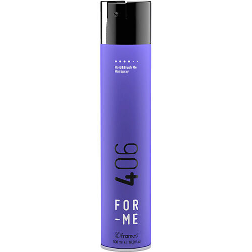 Framesi Лак для волос сильной фиксации FOR-ME 406 HOLD&BRUSH ME HAIRSPRAY MPL062077 фото 1