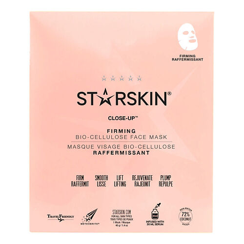 STARSKIN Маска для лица биоцеллюлозная укрепляющая