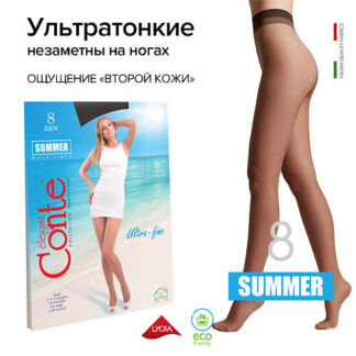 CONTE ELEGANT Колготки женские SUMMER 8 р.2, nero