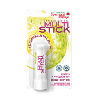 ФРУКТОВЫЙ ПОЦЕЛУЙ Бальзам для губ Multistick Красота и молодость губ