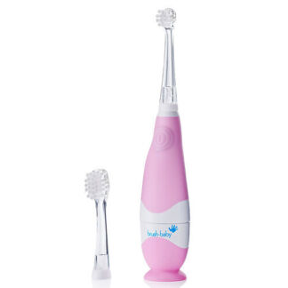 Brush-Baby BabySonic звуковая зубная щетка, 0-3 года, розовая