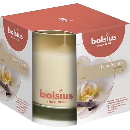 BOLSIUS Свеча в стекле арома True scents ваниль MPL094878 фото 1