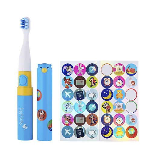 Brush-Baby Звуковая зубная щетка Go-Kidz Blue, от 3 лет MPL086973 фото 1