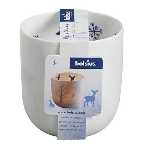 BOLSIUS Подсвечник Bolsius Сandle accessories 75/70 белый - для чайных свеч
