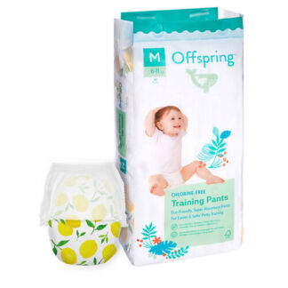 OFFSPRING Трусики-подгузники, M 6-11 кг Лимоны