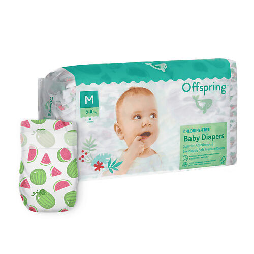 OFFSPRING Подгузники, M 6-10 кг Арбузы MPL106252 фото 1