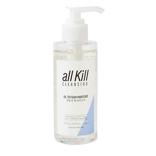 Очищающее гидрофильное масло-пенка All Kill Cleansing Oil To Foam Moisture HOL018742 фото 1