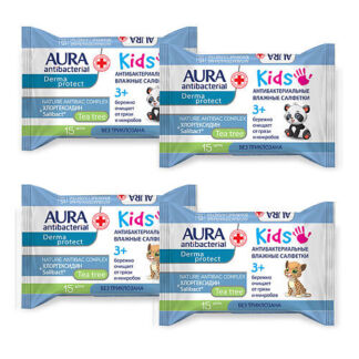 ANTIBACTERIAL KIDS Влажные салфетки детские