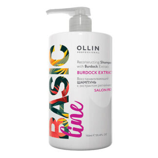 OLLIN PROFESSIONAL Восстанавливающий шампунь с экстрактом репейника OLLIN B