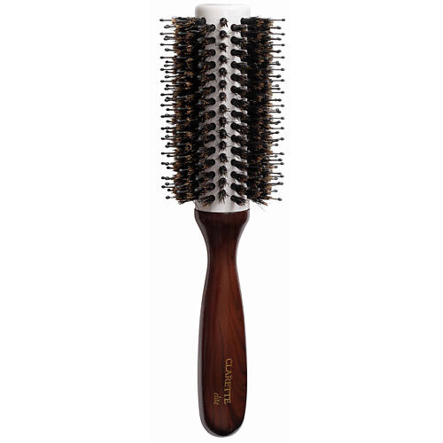 CLARETTE Брашинг для волос деревянный с натуральной щетиной и керамическим