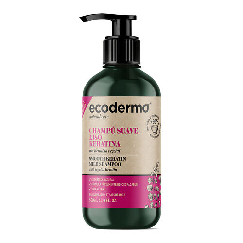 ECODERMA Шампунь для волос с кератином для придания гладкости Smooth Kerati ECD087918 фото 1