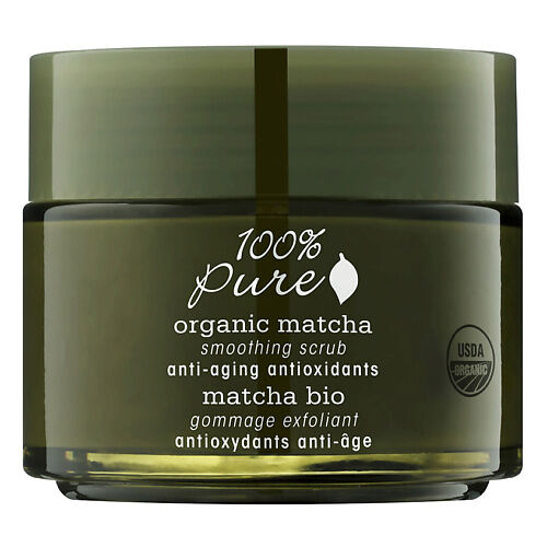 100% PURE Скраб для лица органический выравнивающий Organic Matcha