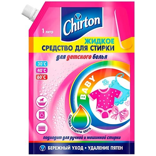 CHIRTON Жидкое средство для стирки детского белья 1000.0 MPL028539 фото 1