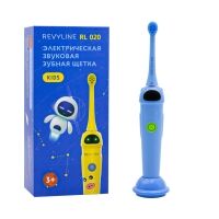 Revyline - Детская электрическая звуковая зубная щетка RL 020 3+, синяя, 1