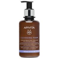 Apivita - Очищающая пенка с оливой, лавандой и прополисом для лица и глаз