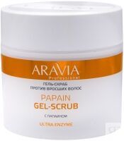 Aravia Professional Гель-скраб против вросших волос Papain Gel-Scrub 300 мл