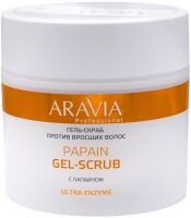 Aravia Professional Гель-скраб против вросших волос Papain Gel-Scrub 300 мл AR1075 фото 1