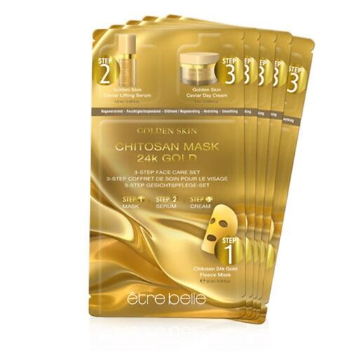 ETRE BELLE Набор масок для лица Золото +Икра Golden Skin 3-Step Face Care S
