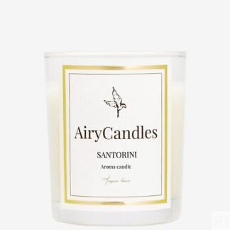 AIRYCANDLES Свеча ароматическая SANTORINI с деревянным фитилем