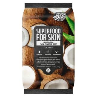FARMSKIN Салфетки для лица очищающие увлажняющие Кокос Superfood For Skin R