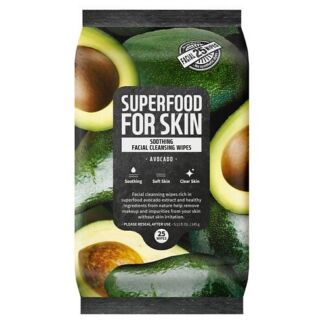 FARMSKIN Салфетки для лица очищающие смягчающие Авокадо Superfood For Skin