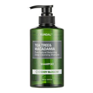 KUNDAL Шампунь для волос очищающий Цветок вишни Tea Tree & Macadamia Shampo