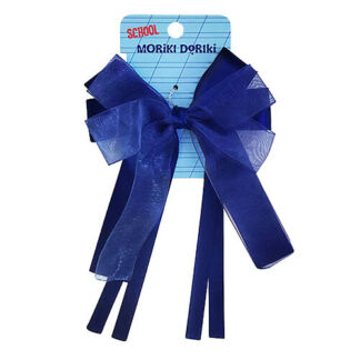 MORIKI DORIKI Синий бант на резинке SCHOOL Collection Blue bow elastic