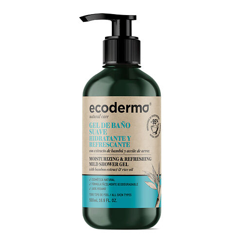 ECODERMA Гель для душа увлажняющий и освежающий Moisturizing & Refreshing M ECD087922 фото 1