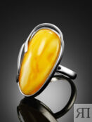 Янтарное кольцо с серебром «Маньяна» Amberholl