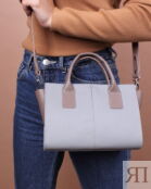 Женская сумка тоут из натуральной кожи A027 combi3 mini grain