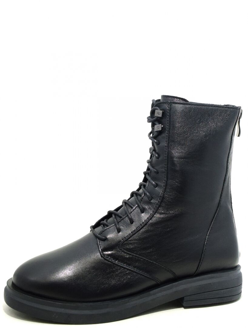 Jonny Fire М2084чптV женские ботинки черный натуральная кожа зима, Размер 3