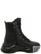 Jonny Fire М2043чптV женские ботинки черный натуральная кожа зима, Размер 3