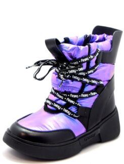 Betsy 908363/09-05V детские ботинки фиолетовый болонь зима, Размер 37