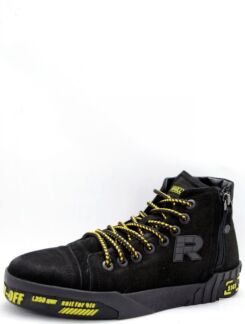 Marco Tredi MR03-127-01-02 мужские ботинки черный натуральный нубук зима, Р